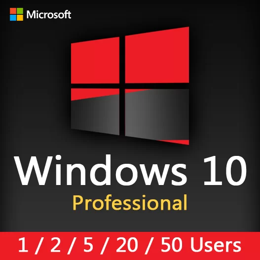 WINDOWS 10 PRO (1-2-5-20-50 Users) License Key