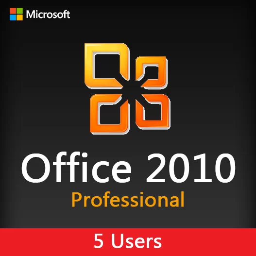 MICROSOFT OFFICE 2010 Pro 5 users