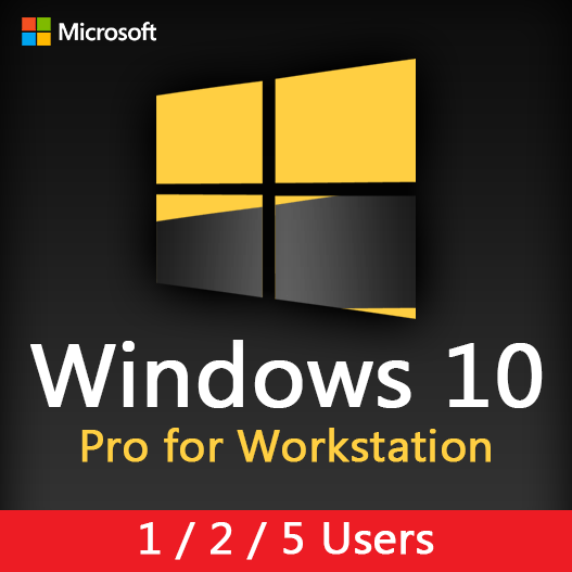 Microsoft Windows 10 Pro for Workstation License Key For 1 - 2 - 5 Users