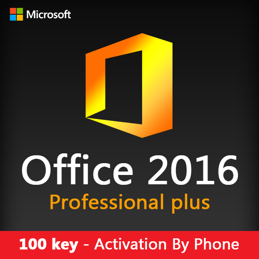 100 key Office 2016 Pro Plus Activation By Phone