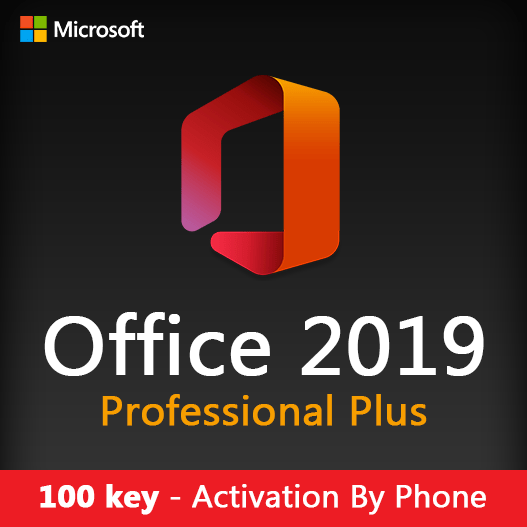 100 key Office Professional Plus 2019 Activation By Phone