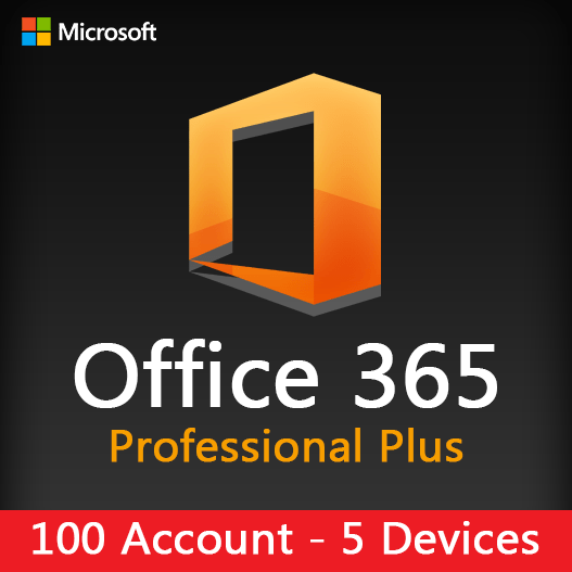 Office 365 Pro Plus 100 Account (5 devices)