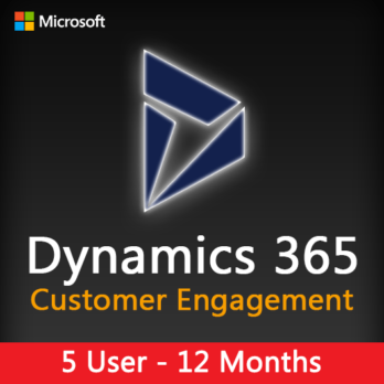 Dynamics 365 Customer Engagement Plan (5 Users) 1 year