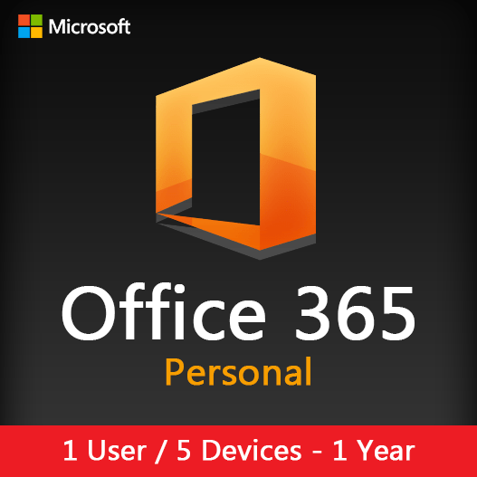 Office 365 Personal 1 Year (5 Devices) Activation License Key