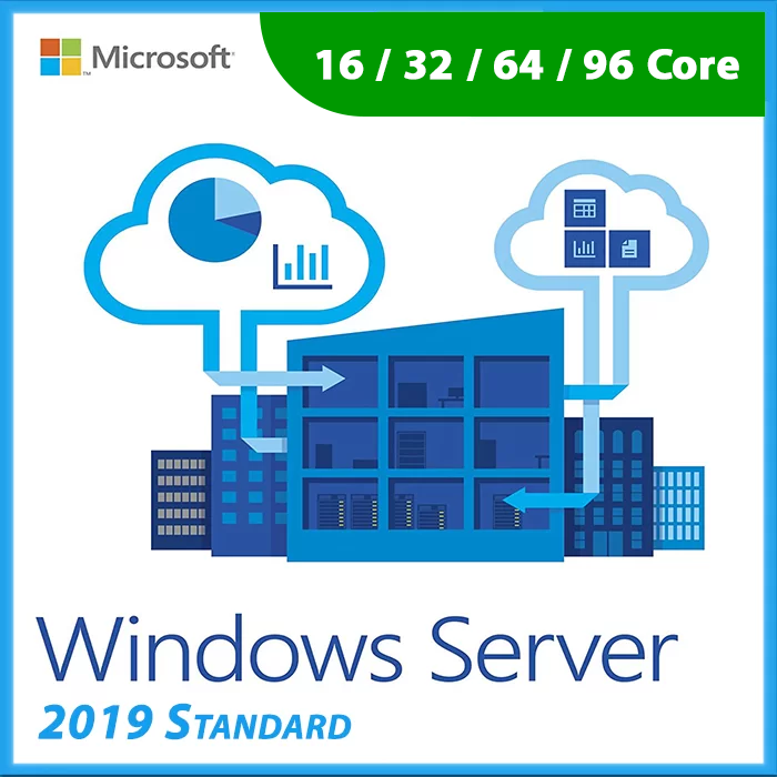 Windows Server 2019 Standard Core Based License Key (16 Core - 32 Core - 64 Core - 96 Core)