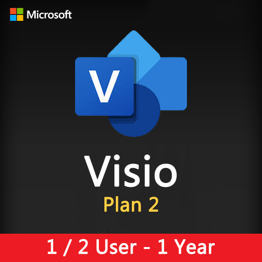 Visio Plan 2 subscription 12 month License Key