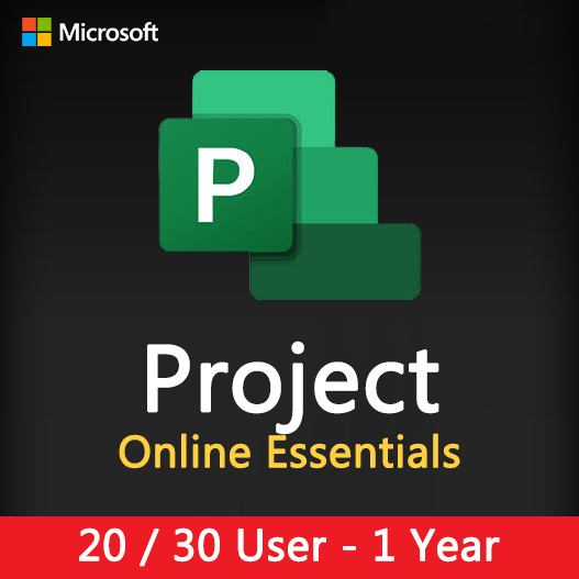 Project Online Essentials 12 month subscription License Key for 1 user