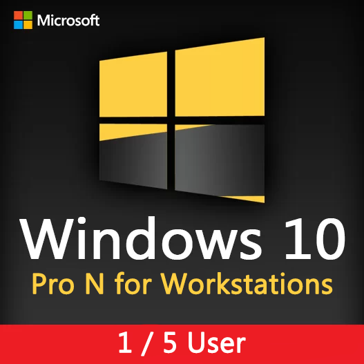 Windows 10 Pro N for Workstations License Key - 1 & 5 user