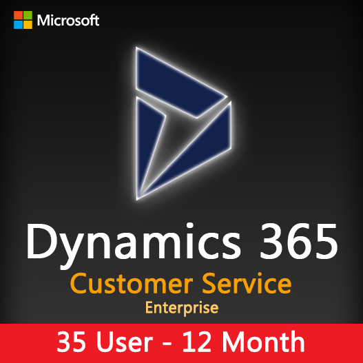 Dynamics 365 Customer Service Enterprise 12 Month Subscription - 35 User
