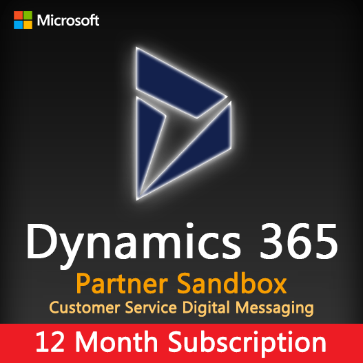 Dynamics 365 Partner Sandbox Customer Service Digital Messaging 12 Month Subscription at Wholesale Price