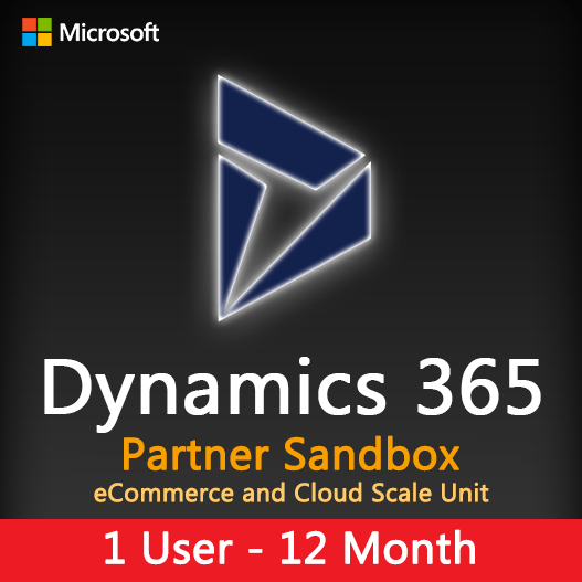 Dynamics 365 Partner Sandbox eCommerce and Cloud Scale Unit 12 Month Subscription at Wholesale Price for 1 User