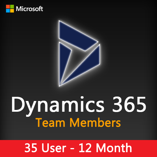 Dynamics 365 Team Members 12 Month Subscription at Wholesale Price - 35 User