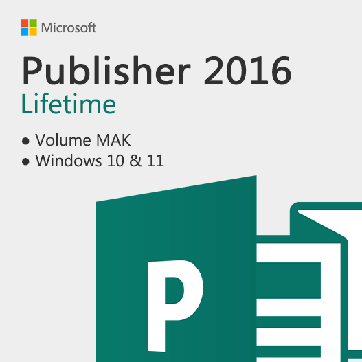 Publisher 2016 Volume MAK for Windows - License Key