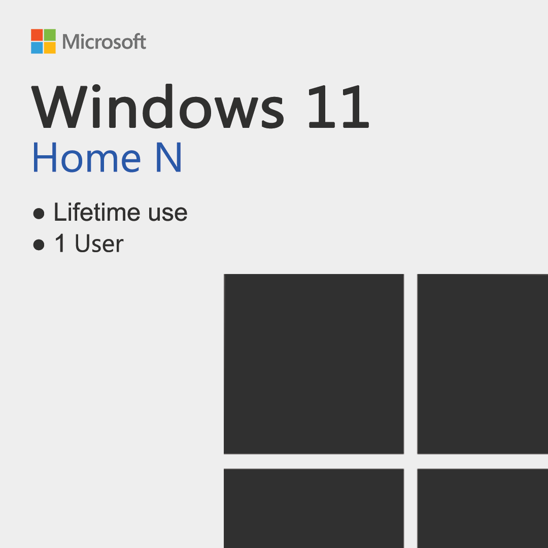 Windows 11 Home N License key for 1 user